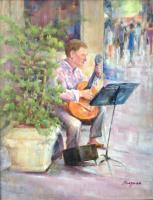 Portraits - The Musician - Oil On Canvas